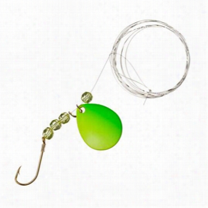 Xps Walleye Angler Walleye  Rig - Single Hook - #3 Colorado Bblade -  Chartreuse Lime