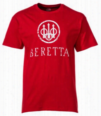 Beretta Trident Logo T-shirt For Men - Red - 2lx