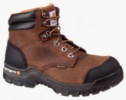 Carhartt 6' Rugged Flex Waterproof Safety  Toe Work Boots For Men - Brown - 8m