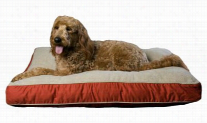 Carolina Pet Companny Four Season Jamison Rectangular Pet Bed -  Red - 36"x27