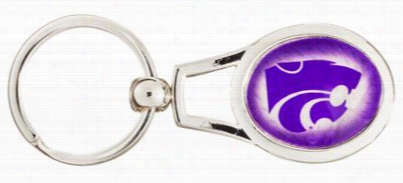 Co Llegiate Metal Key Ring - Kansas State University