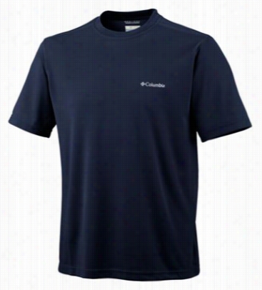 Columbia Meeker Peak Creneck T-shirt Or Men - Short Sleeve - Collegiate N Avy - Ll