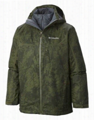 Columbia Whirlibird Interchange Jerkin For Men - L  - Surplus Green Camo