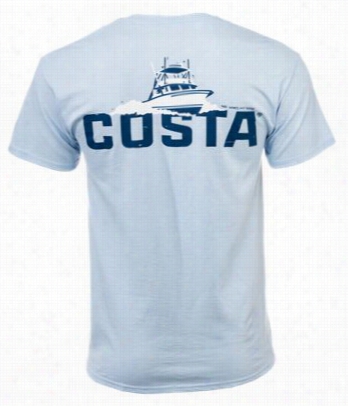 Costa Pacific T-shirt For Men  - Light Blue - M