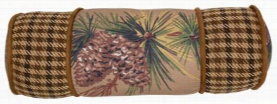 Crestwood Collection Pinecone Neckroll Pillow