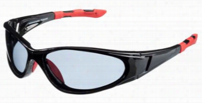 Extreme Optiks Eok 2 Polarizd 400 Sunglasses For Youth - Shiny Black, Red/smoke