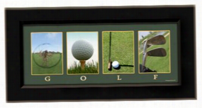 Golf Letter Art Framed Print