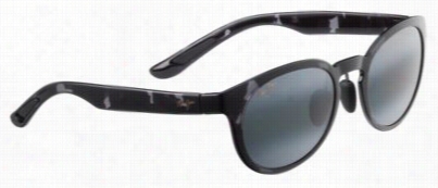 Maui Jim Keanae Polarized Sunglasses - Black And Grey T Otroise/neutral Grey Irror