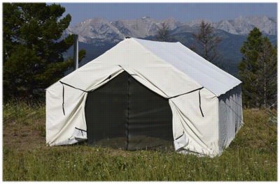 Montana Canvas Wall Tent - 12 X 17