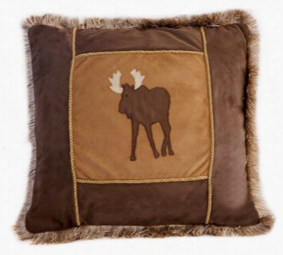 Moose Paid Bedding Collection -  Brown Moose  Pillow