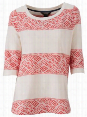 Natural Refl Ections Jacquard Stripe  Sweater Concerning Ladies - Pristine - Xl