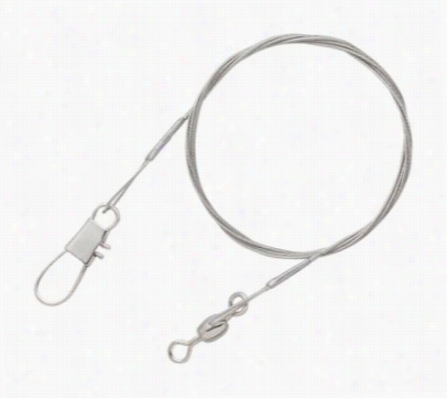 Nylob-coated Wire Leaedrs -- Silver - 6" - 20 Lb