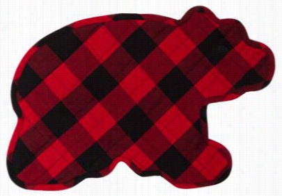 Park Designs Buffal O Plaid Bear 4=piece Placemaat St