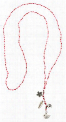 Pink House Burning Pink Garden Charms Lo Ng Necklace