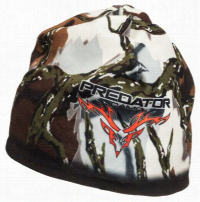 Predator Camo Reversible Fleece Logo Beanie - Predator Imposture Brown/green