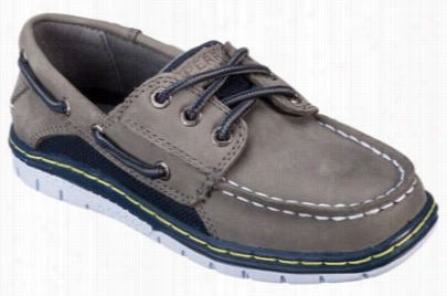 Sperry Top-sider Billfish Sport Boat Shoes For Boys - Gray/navy - 6