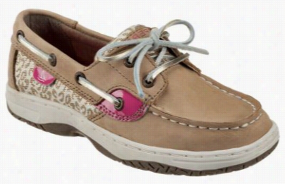 Sperry Top-sider Bluefish Boat Shoes Ffor Kids - Liinen/pink/animal - 3.5