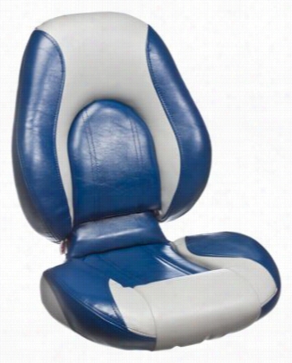 Temprress Tojan High Back Boat Seats With Attwoos Centric Core - Blue/gray