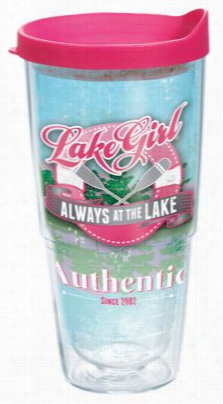 Tervis Tumbler Lake Girl Always A Tthe Lake Inusl Atedd Wrap With Lid - 24 Oz.