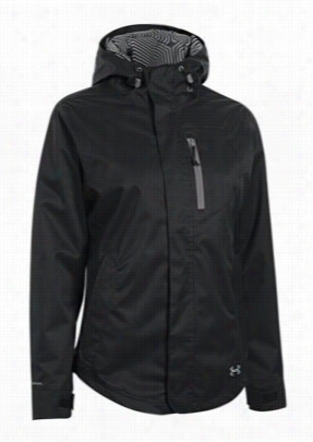 Under Armour Coldgea Infrared Soenna -kn-1 Jacket For Ladies - Black/black/steeple Hoary - L