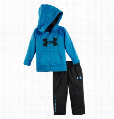 Under Armour Mesh Pregnant Logo Hoodie And Pants Ser For Babies - Blue Jet - 18 Months