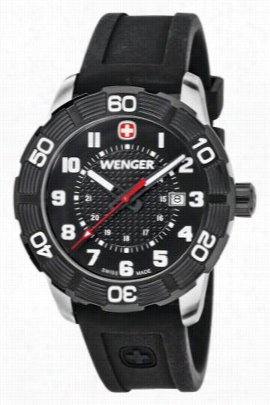 W En9er Roadster Black Silicon Strap Watch For Men