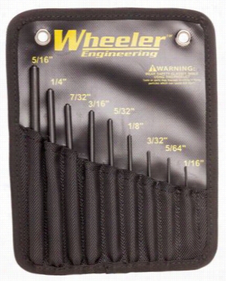 Wheeler Engineering Roll Pin Punch Set