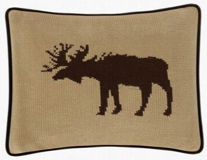 Wildernes Sridge Collection Moose Throw Pillow