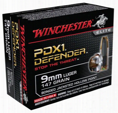 Winchester Pdx1 Centerfire Bonded Handgun Ammo - 9mm - 147 Grain