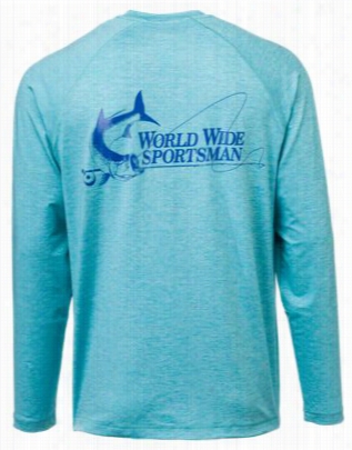 World Wide Sportsman Solaris  T-shirt F Or Men - Turquoisse Heather - L