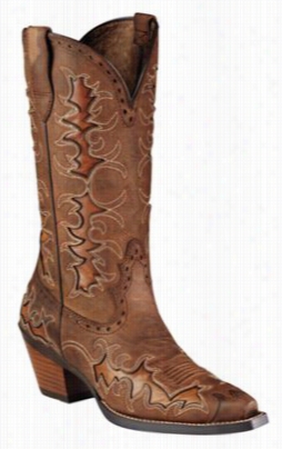 Ariat Dandy Weestenr Boots For Ladies - Sassy Brown/sand Hill - 8.5 M