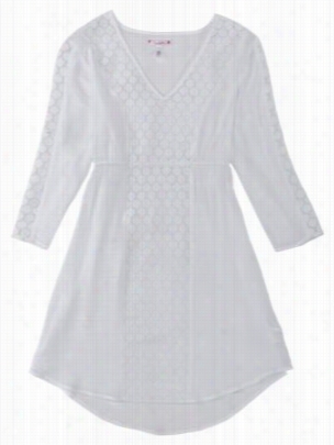 Big Strike Free 2 Luv V-neck Cover-up For La Dies - White - L