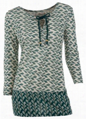 Bob Timberlake Pine Cove 3/4-sleeve Tunic For Ladies - Pacific - L