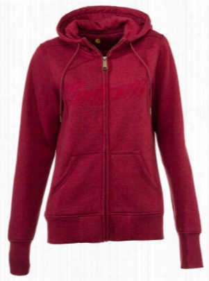 Carhartt Clarksburg Zip Front Sweatshirt Because Ladies - Dark Red Heather - L