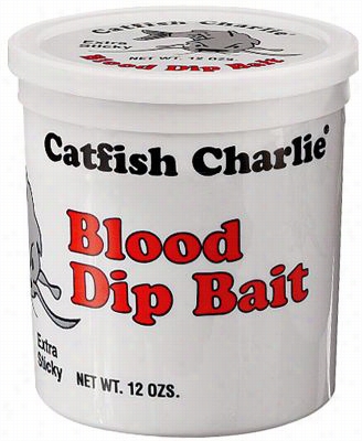 Catfish Charlie Etxr-sticky  Dip Bait - 12 Oz. - Blood