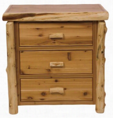 Fireside Lodge Furniture Cedar Log Premium 3 Drawer Chest