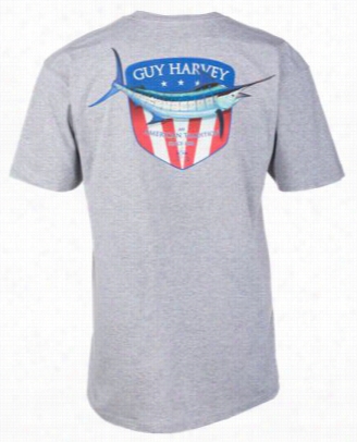 Guy Harvey Down Home T-shirt For Men - Athletic Heather - S