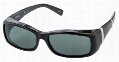 Haven Signature Freesia Bars Fit Overs Polarized Sunglasses - Gloss Black/gray