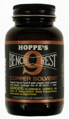 Hoppe's Bench Rest - 9 Copper Solvent - 4 Oz.