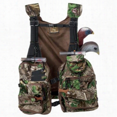 Ol' Tom Dura-lite Perfomrance I-beam Camo Turkey Vests For Men - Realtree Xtra Green