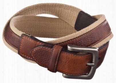 Redhead Fabric And Leather Belt For Men - 44