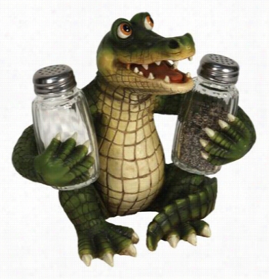 River's Edge Salt And Pepper Shaker - Alligaato R