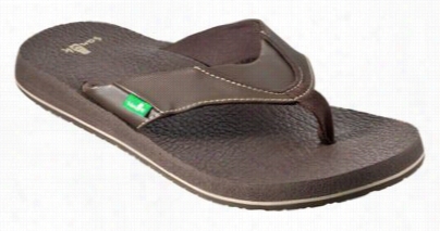 Sanuk Beer Cozy 2 Thong Sandals For Men - Brown - 13m