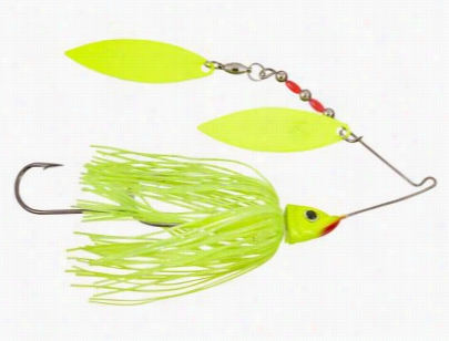 Strike Ing Kvd 2-blade Scorcher Bait -  3/8 Oz. - Super Chartreuse/chartreuse  Blades