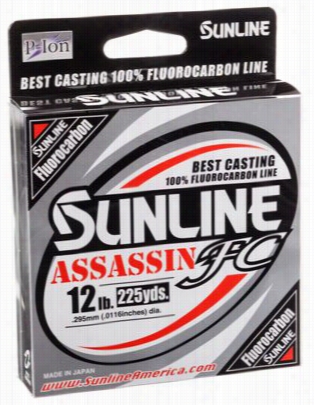 Sunline Assassni Cf Fluorocarbon Fishing Line - Clear - 8 Lb