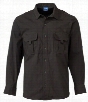 Propper Summerweight Tactical Long Sleeve Shirt for Men - Black - 3XL