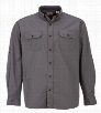 RedHead Ripstop Roll-Sleeve Shirt for Men - Pewter - L