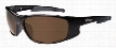 Typhoon Tropic Storm Polarized Sunglasses - Shiny Black/Sunset Brown