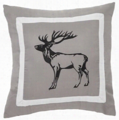 Treutimber Snowfall Collection De Er Throw Pillow