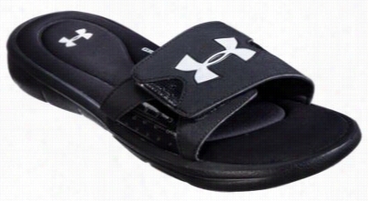 Under Armour Ignite Iv Slide Sandals For Men - Black/black/white - 10 M